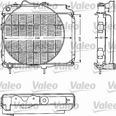 810839 VALEO Радиатор, охлаждение двигателя (фото 1)