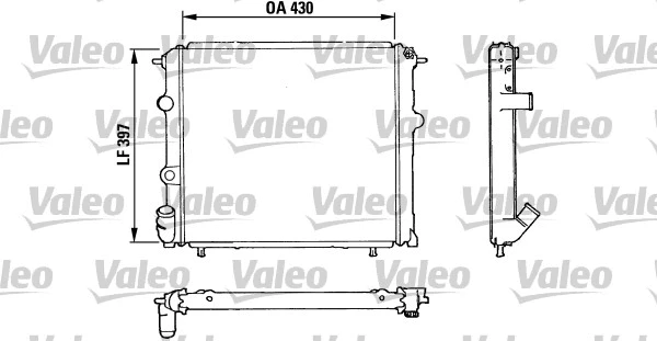 810912 VALEO Радиатор, охлаждение двигателя (фото 1)