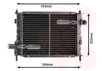 02002133 VAN WEZEL Радиатор, охлаждение двигателя (фото 1)