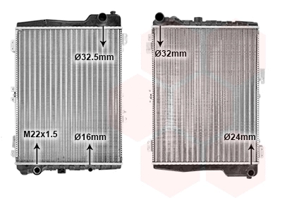 03002040 VAN WEZEL Радиатор, охлаждение двигателя (фото 1)