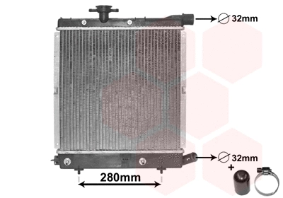 07002003 VAN WEZEL Радиатор, охлаждение двигателя (фото 1)