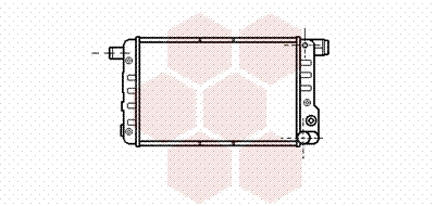 17002132 VAN WEZEL Радиатор, охлаждение двигателя (фото 1)