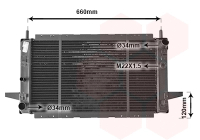 18002139 VAN WEZEL Радиатор, охлаждение двигателя (фото 1)