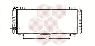 21002001 VAN WEZEL Радиатор, охлаждение двигателя (фото 1)