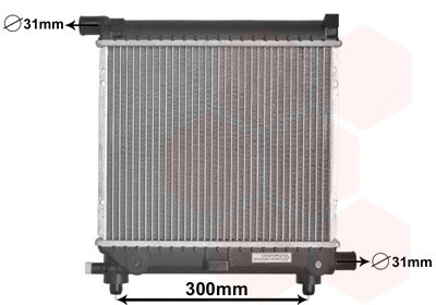 30002039 VAN WEZEL Радиатор, охлаждение двигателя (фото 1)