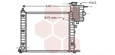 30002264 VAN WEZEL Радиатор, охлаждение двигателя (фото 1)