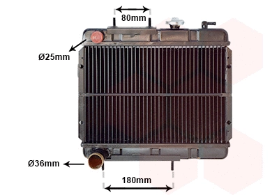 43002006 VAN WEZEL Радиатор, охлаждение двигателя (фото 2)