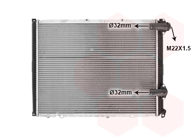 43002140 VAN WEZEL Радиатор, охлаждение двигателя (фото 1)