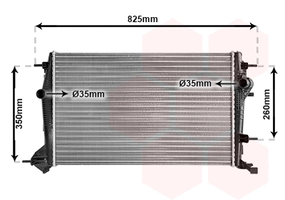 43002414 VAN WEZEL Радиатор, охлаждение двигателя (фото 1)