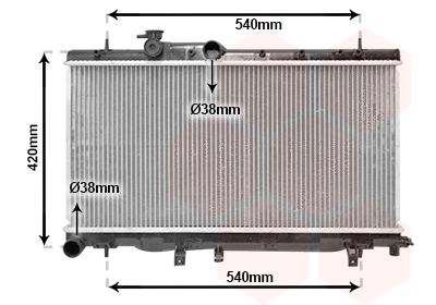 51002052 VAN WEZEL Радиатор, охлаждение двигателя (фото 1)