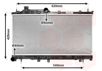 51002065 VAN WEZEL Радиатор, охлаждение двигателя (фото 2)