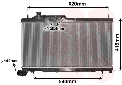 51002105 VAN WEZEL Радиатор, охлаждение двигателя (фото 1)