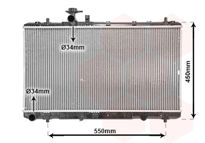 52002084 VAN WEZEL Радиатор, охлаждение двигателя (фото 2)