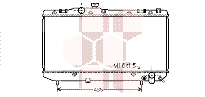 53002142 VAN WEZEL Радиатор, охлаждение двигателя (фото 1)