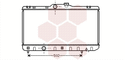 53002188 VAN WEZEL Радиатор, охлаждение двигателя (фото 1)