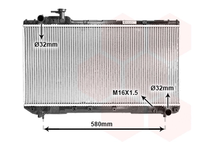 53002219 VAN WEZEL Радиатор, охлаждение двигателя (фото 1)