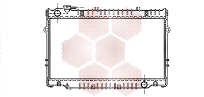 53002223 VAN WEZEL Радиатор, охлаждение двигателя (фото 1)