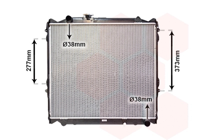 53002248 VAN WEZEL Радиатор, охлаждение двигателя (фото 1)