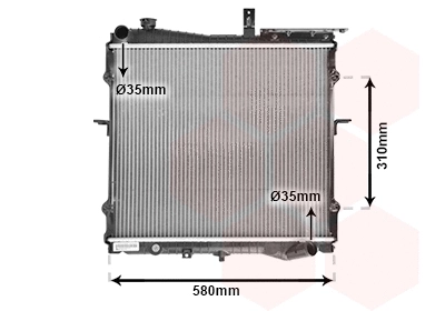 83002024 VAN WEZEL Радиатор, охлаждение двигателя (фото 1)