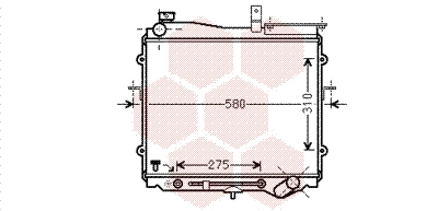83002025 VAN WEZEL Радиатор, охлаждение двигателя (фото 1)