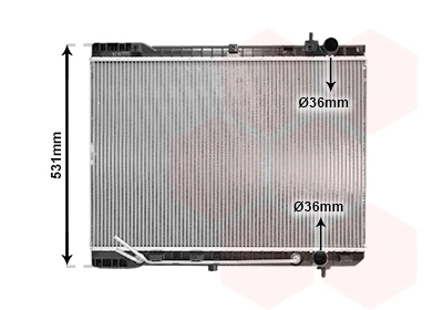 83002246 VAN WEZEL Радиатор, охлаждение двигателя (фото 1)