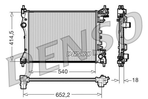 DRM01005 DENSO Радиатор, охлаждение двигателя (фото 1)