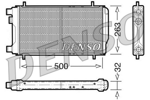 DRM03010 DENSO Радиатор, охлаждение двигателя (фото 1)