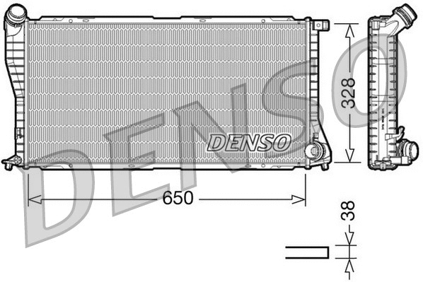 DRM05002 DENSO Радиатор, охлаждение двигателя (фото 1)