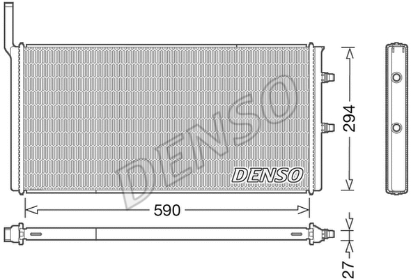 DRM05009 DENSO Радиатор, охлаждение двигателя (фото 1)