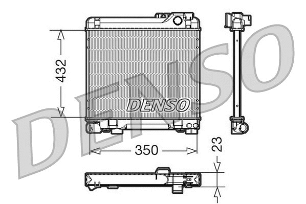 DRM05013 DENSO Радиатор, охлаждение двигателя (фото 1)
