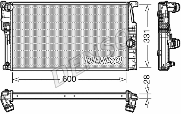 DRM05014 DENSO Радиатор, охлаждение двигателя (фото 1)