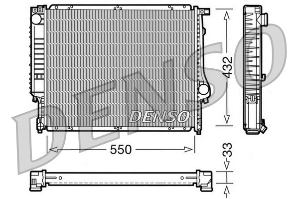 DRM05023 DENSO Радиатор, охлаждение двигателя (фото 1)