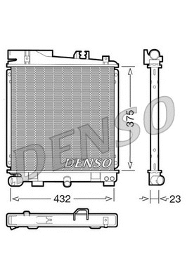 DRM05029 DENSO Радиатор, охлаждение двигателя (фото 1)