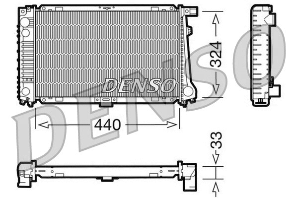 DRM05032 DENSO Радиатор, охлаждение двигателя (фото 1)