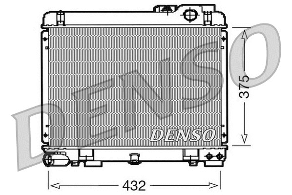 DRM05035 DENSO Радиатор, охлаждение двигателя (фото 1)