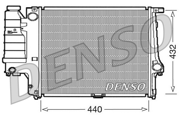 DRM05037 DENSO Радиатор, охлаждение двигателя (фото 1)