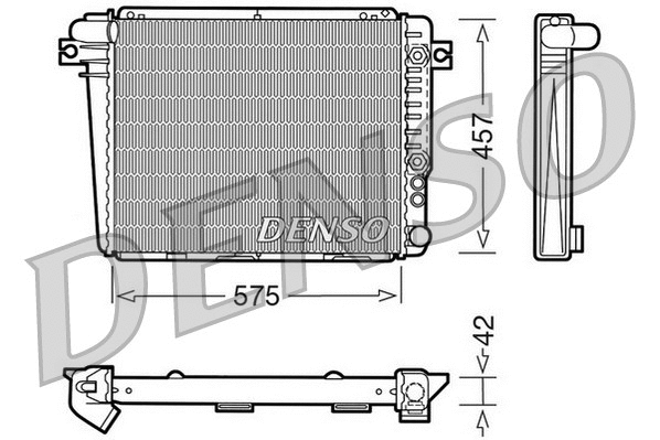 DRM05051 DENSO Радиатор, охлаждение двигателя (фото 1)