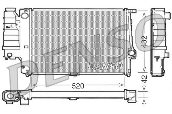 DRM05064 DENSO Радиатор, охлаждение двигателя (фото 1)