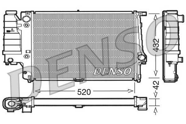 DRM05065 DENSO Радиатор, охлаждение двигателя (фото 1)