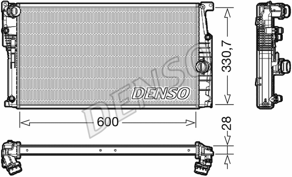 DRM05120 DENSO Радиатор, охлаждение двигателя (фото 1)