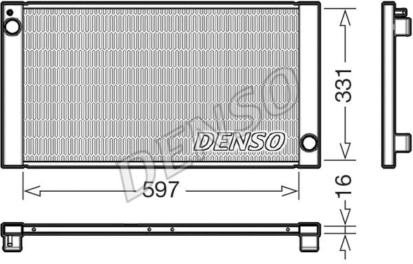 DRM05121 DENSO Радиатор, охлаждение двигателя (фото 1)