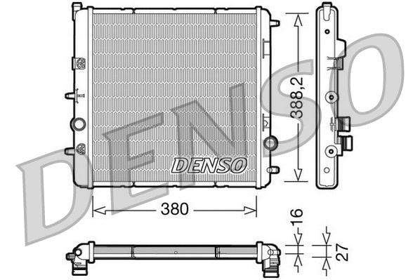 DRM07003 DENSO Радиатор, охлаждение двигателя (фото 1)