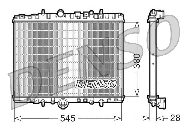 DRM07056 DENSO Радиатор, охлаждение двигателя (фото 1)
