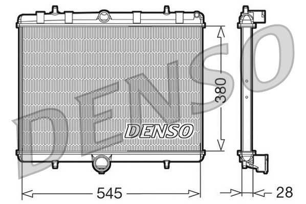 DRM07060 DENSO Радиатор, охлаждение двигателя (фото 1)