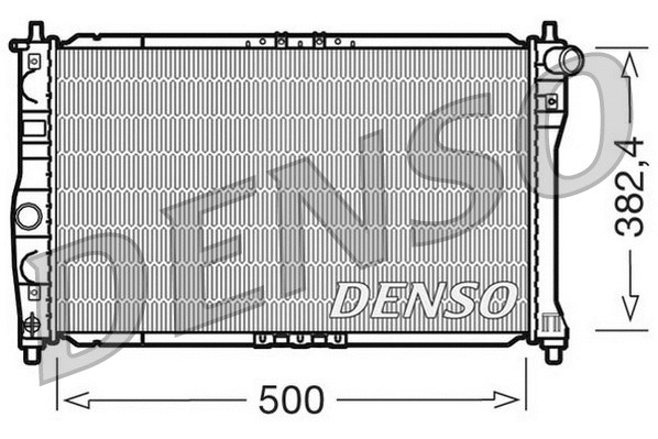 DRM08001 DENSO Радиатор, охлаждение двигателя (фото 1)