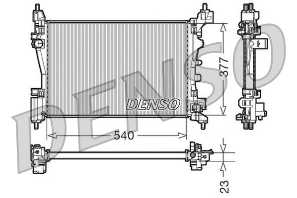 DRM09109 DENSO Радиатор, охлаждение двигателя (фото 1)