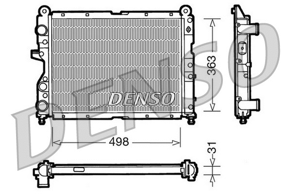 DRM09131 DENSO Радиатор, охлаждение двигателя (фото 1)