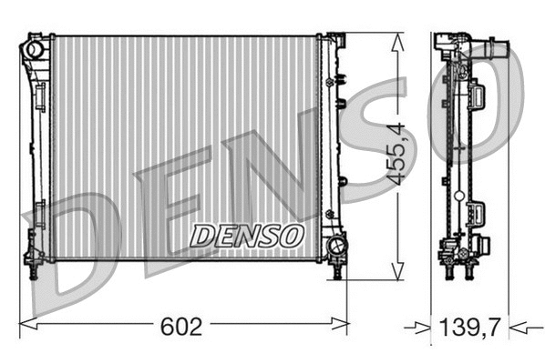 DRM09162 DENSO Радиатор, охлаждение двигателя (фото 1)