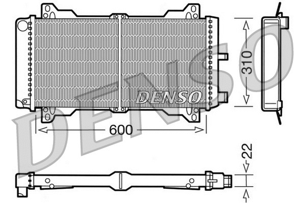 DRM10013 DENSO Радиатор, охлаждение двигателя (фото 1)