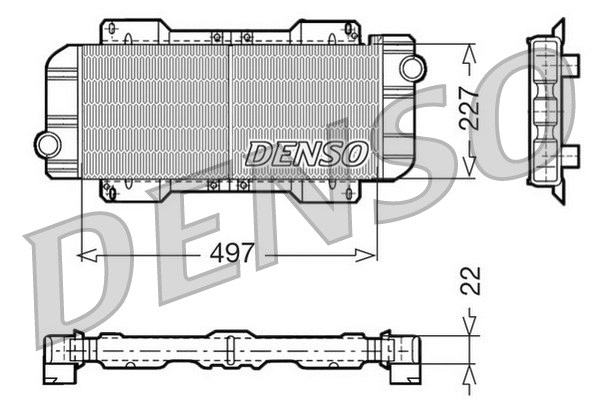 DRM10019 DENSO Радиатор, охлаждение двигателя (фото 1)